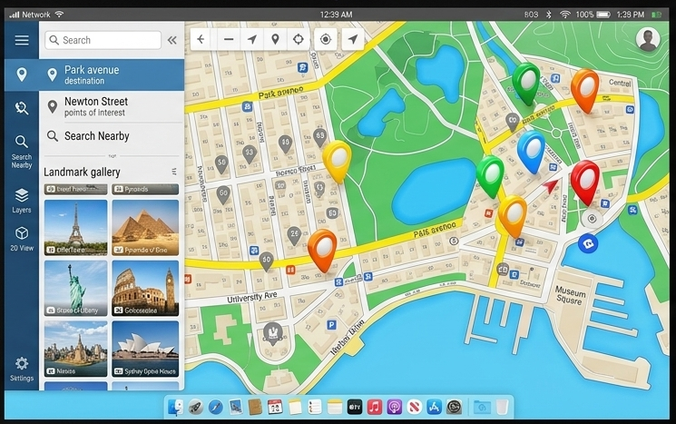 Interactive Web GIS map with Mapbox for autonomous vehicle zones